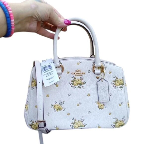 Coach NEW Floral Savannah small carryall $498 - Picture 1 of 13